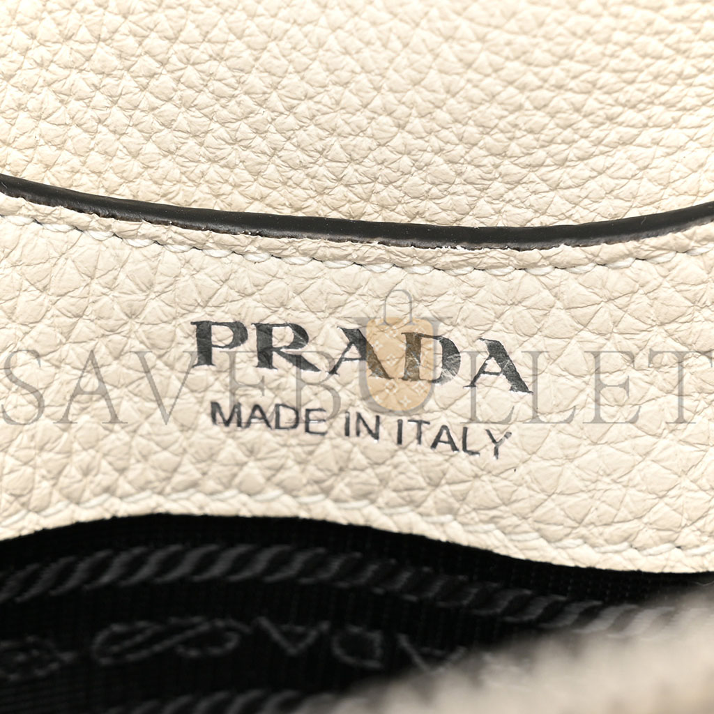 Pra*a vitello daino top handle white (33*29*13cm)
